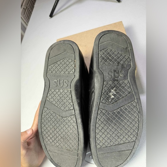 MENS SAS TIME OUT BLACK LACE UP COMFORT WALKING SHOES Sz 10.5 - Picture 4 of 12